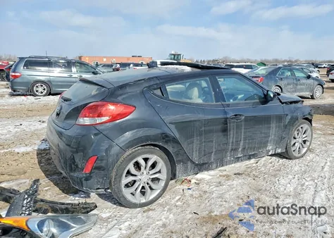 2012 Hyundai Veloster z USA, uszkodzony, nr VIN KMHTC6AD6CU028807